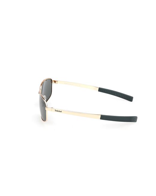 Timberland Black Tb00061 32R Sunglasses Metal Squared Polarized for men
