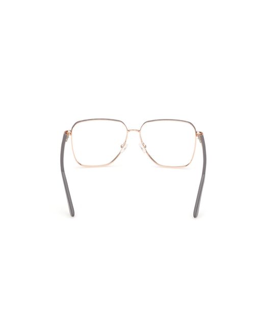 Guess Black Gu50125 028 Optical Frames Metal Squared Normal