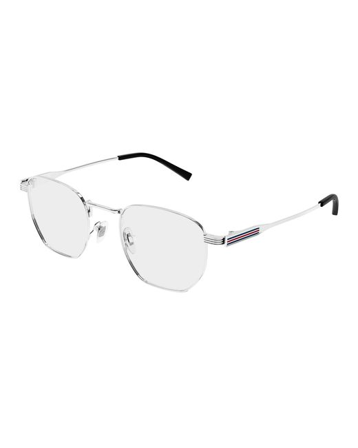 Gucci Black Gg1878O 003 Optical Frames Metal Transparent Squared for men