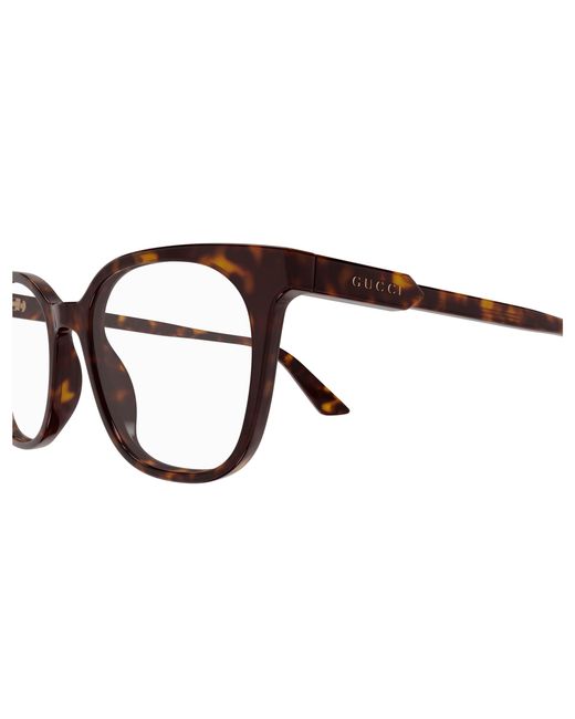 Gucci Black Gg1821O 002 Optical Frames Acetate Transparent Round for men
