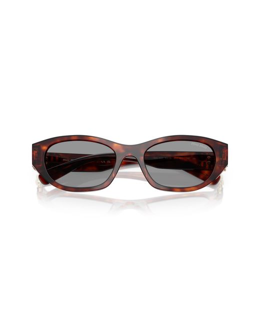 Miu Miu Black Mu A03S 21C40O Sunglasses Acetate Geometric Normal