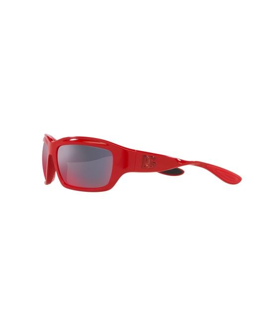 Dolce & Gabbana Dg6191 30966P Sunglasses Injected Squared Mirror