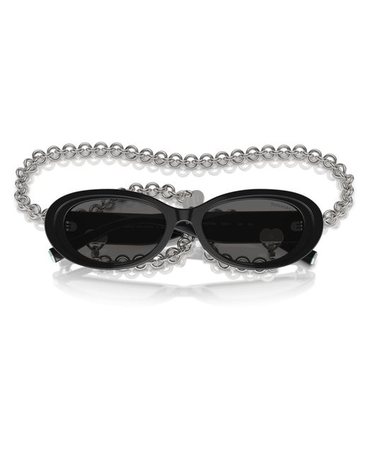 Tiffany & Co Black Tf4221 8001S4 Sunglasses Acetate Round Normal
