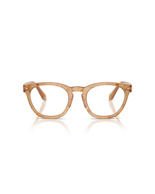 Giorgio Armani Black Ar7284 6300 Optical Frames Acetate Round Normal for men