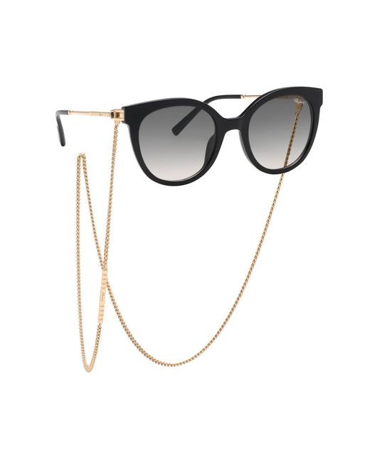 Chopard Black Ikch405 700 Sunglasses Acetate Smoke Pantos Anti-Glare Nuanced