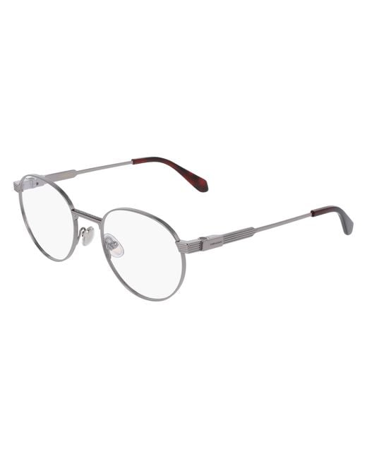 Ferragamo Black Sf2596 021 Optical Frames Titanium Geometric Normal for men
