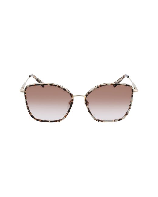 Longchamp Black Lo685S 736 Sunglasses Metal Squared Photochromatic