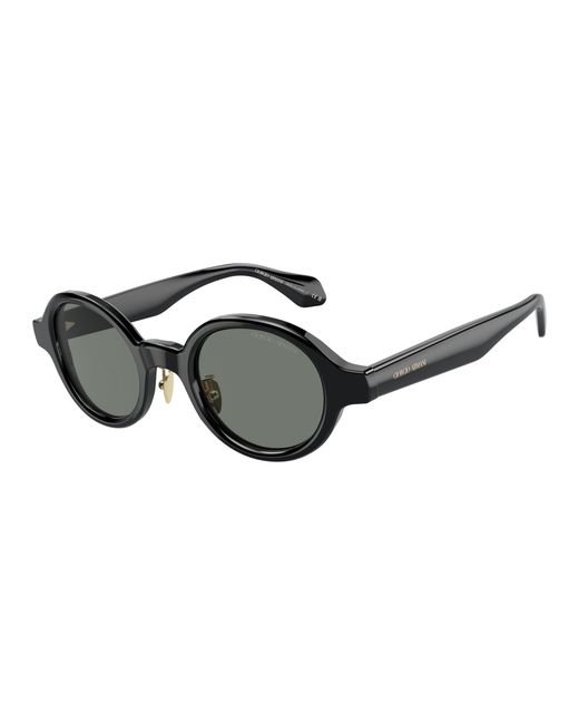 Giorgio Armani Black Ar8205 6060/1 Sunglasses Acetate Round Normal for men