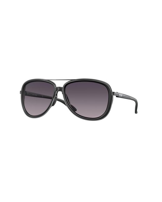 Oakley Black Oo4129 Split Time 412917 Sunglasses Metal Round Normal Shaded