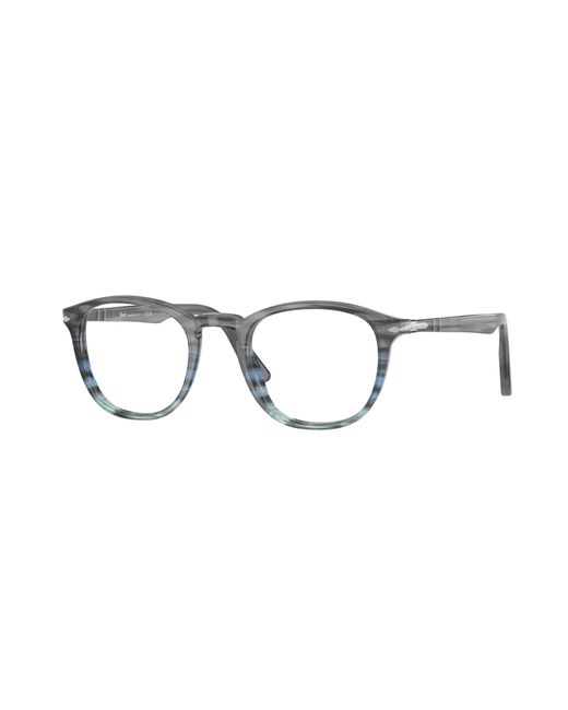 Persol Black Po3143V 1205 Optical Frames Acetate Transparent Round Normal for men