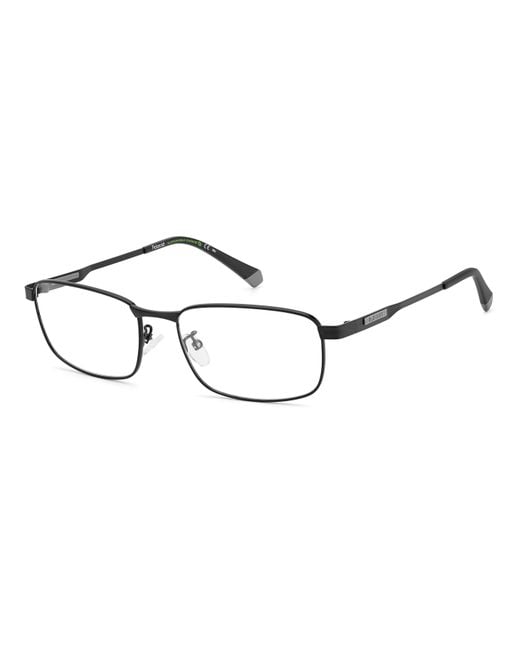 Polaroid Black Pld D480/G 003 Optical Frames Steel Squared for men