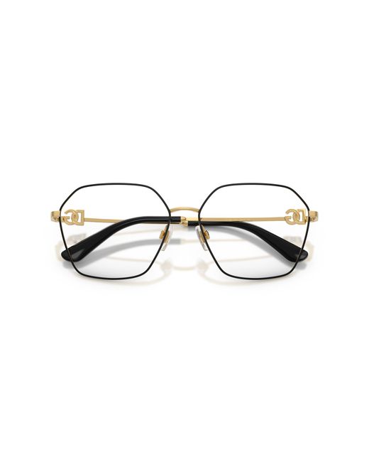 Dolce & Gabbana Black Dg1366 1334 Optical Frames Metal Transparent Pantos Normal