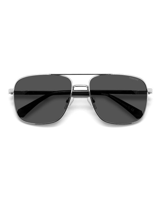 Polaroid Black Pld 4128/S/X 010/M9 Sunglasses Metal Pilot Polarized for men