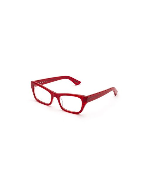 Marni Black Tup Akelu Comb Optical Frames Acetate Squared