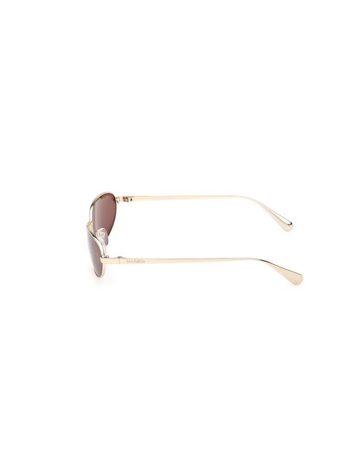 MAX&Co. Black Mo0160 32E Sunglasses Metal Round Normal