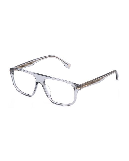 Police Black Vplq65 Champ 12 04G0 Optical Frames Acetate Squared for men