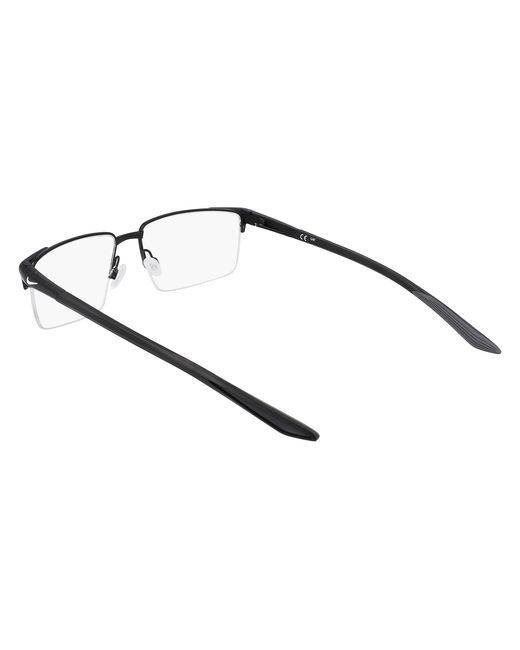 Nike Black 8054 001 Optical Frames Metal Squared Normal Normal for men