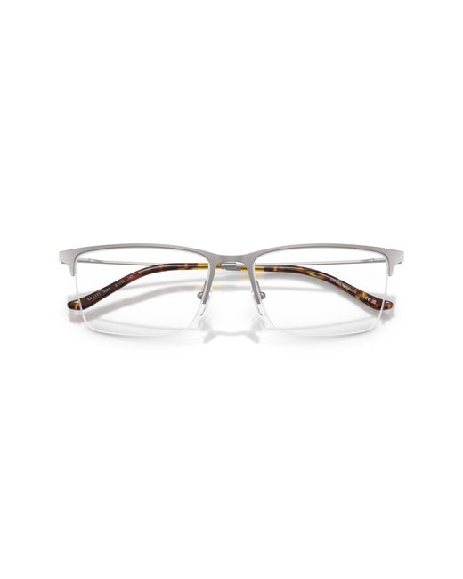 Emporio Armani Black Ea1171 3003 Optical Frames Metal Squared Normal for men