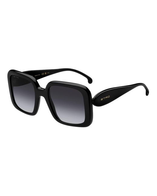 Etro Black 0083/S 807/9O Sunglasses Acetate Squared Normal Shaded
