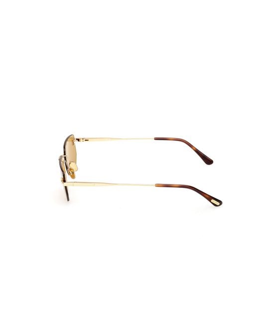 Tom Ford Black Ft1355 Ethan-02 30E Sunglasses Metal Geometric Normal