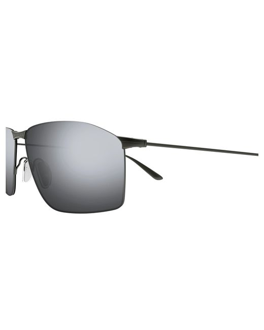 Balenciaga Black Bb0413S 004 Sunglasses Metal Squared for men