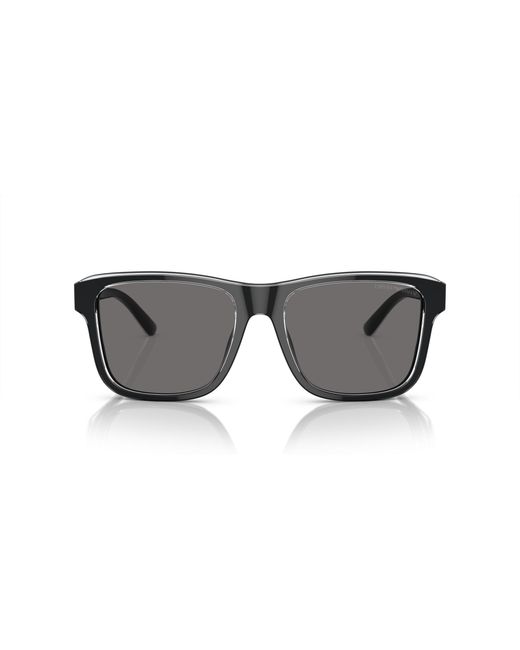 Emporio Armani Black Ea4208 605187 Sunglasses Acetate Pillow Polarized for men