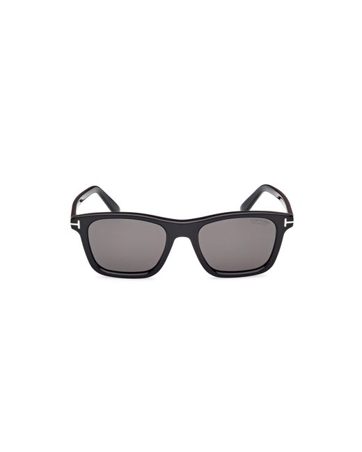 Tom Ford Black Ft1179 Barron 01D Sunglasses Acetate Smoke Squared Polarized for men