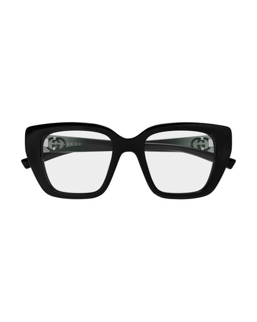 Gucci Black Gg2028O 001 Optical Frames Injected Transparent Cat Eye