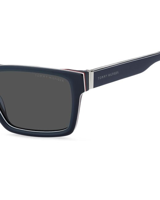 Tommy Hilfiger Black Th 2309/S Pjp/Ir Sunglasses Acetate Squared Normal for men
