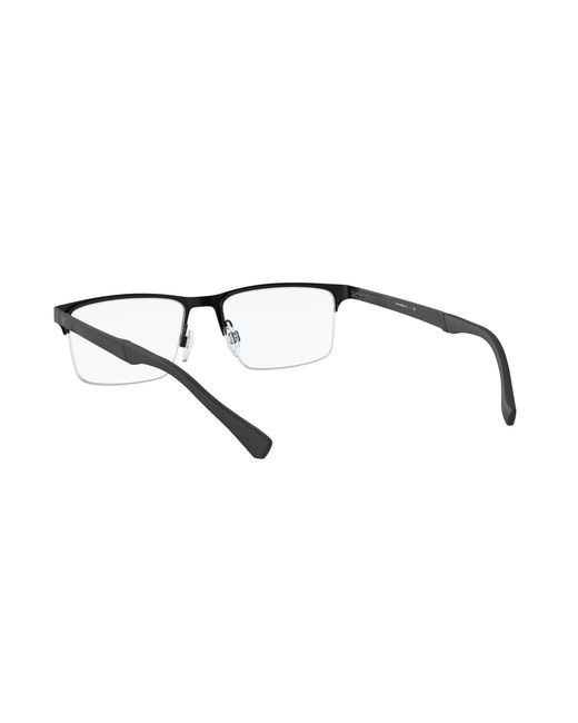 Emporio Armani Black Ea1110D 3175 Optical Frames Metal Squared Normal for men