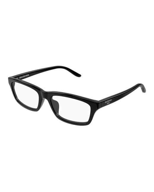 Balenciaga Black Bb0439O 001 Optical Frames Acetate Transparent Squared for men