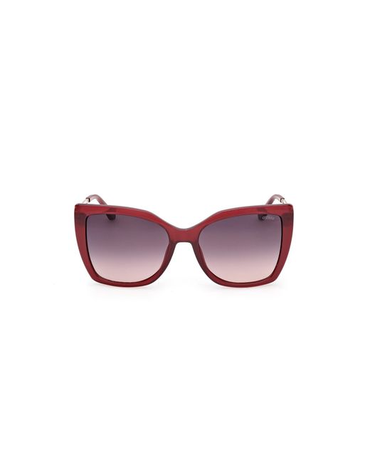Guess Black Gu00266 69Z Sunglasses Injected Squared Normal