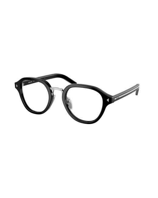 Prada Black Pr C05V 16K1O1 Optical Frames Acetate Pantos Normal for men