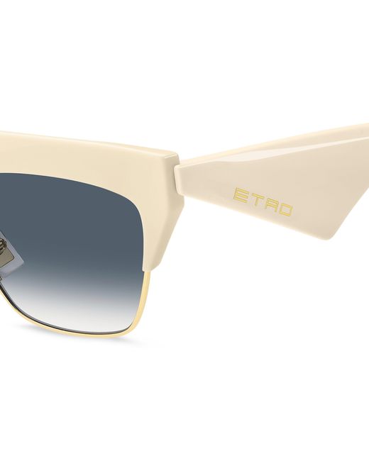 Etro Black Club Szj/08 Sunglasses Metal Squared Normal Shaded