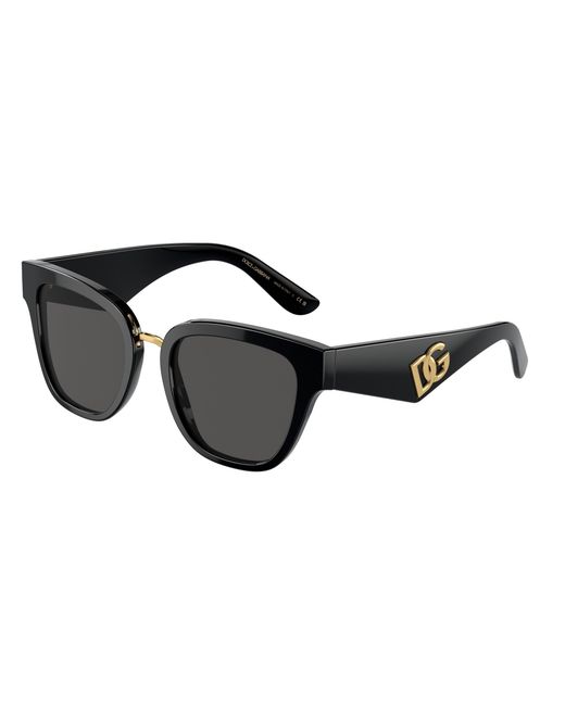 Dolce & Gabbana Black Dg4437 501/87 Sunglasses Acetate Butterfly Normal
