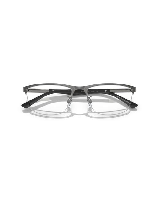 Emporio Armani Black Ea1142 3003 Optical Frames Metal Transparent Pillow Normal for men
