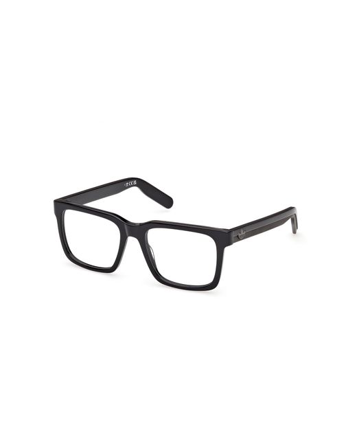 Adidas Black Or5124 001 Optical Frames Acetate Squared Normal for men