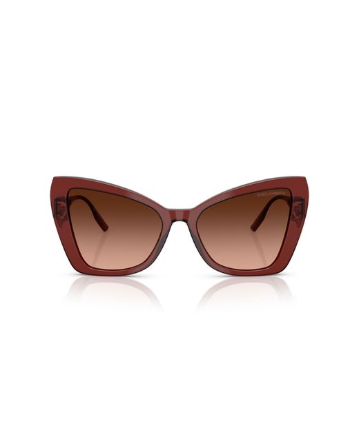 Dolce & Gabbana Black Dg4489 30455M Sunglasses Acetate Cat Eye Normal Shaded