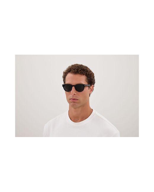 Saint Laurent Black Sl 876 001 Sunglasses Acetate Round for men