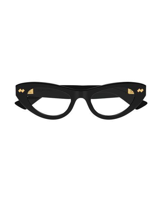 Bottega Veneta Black Bv1354O 001 Optical Frames Acetate Transparent Cat Eye