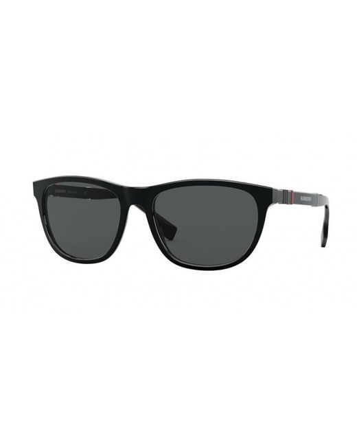 Burberry Black Be4319 300187 Sunglasses Plastic Squared for men