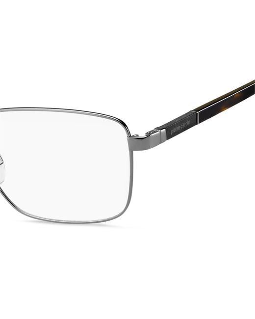 Pierre Cardin Black P.C. 6873 6Lb Optical Frames Steel Squared for men