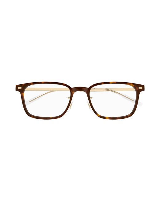 Montblanc Black Mb0394On 007 Optical Frames Injected Transparent Squared for men