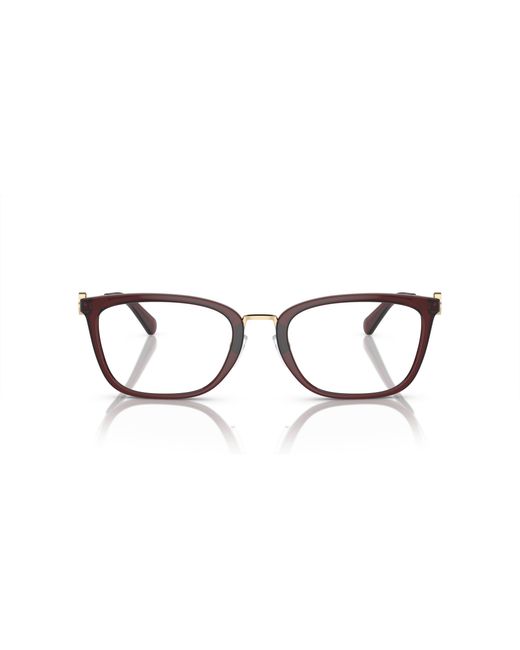 Michael Kors Black Mk4054 Captiva 3949 Optical Frames Injected Transparent Squared Normal