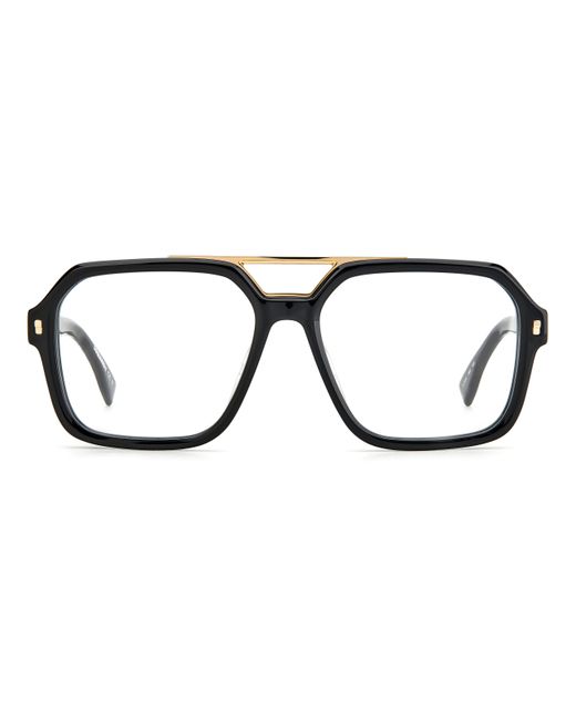 DSquared² Black D2 0035 2M2 Optical Frames Acetate Squared for men
