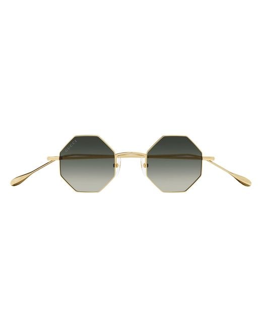 Gucci Black Gg1814S 001 Sunglasses Metal Geometric