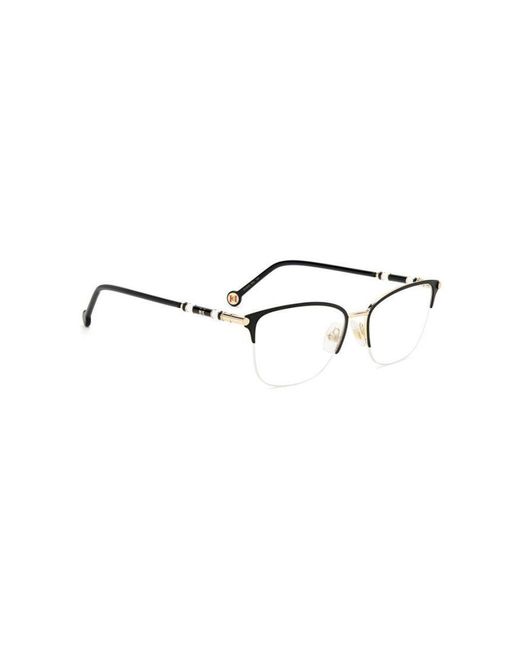 Carolina Herrera Black Ch 0033 Rhl Optical Frames Metal Squared