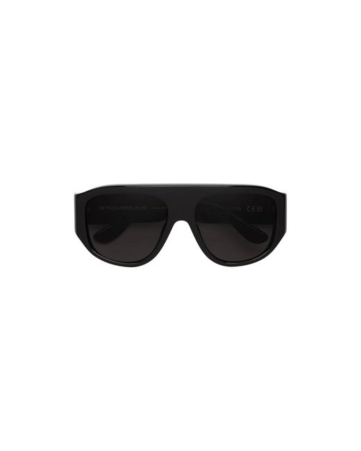 Retrosuperfuture Black Xio Biscotto Sunglasses Acetate Geometric