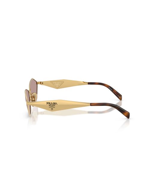 Prada Black Pr D50S 5Ak20I Sunglasses Metal Geometric Normal