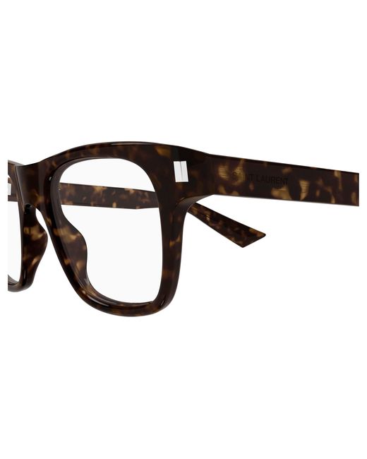 Saint Laurent Black Sl 875 Opt 002 Optical Frames Acetate Transparent Squared for men